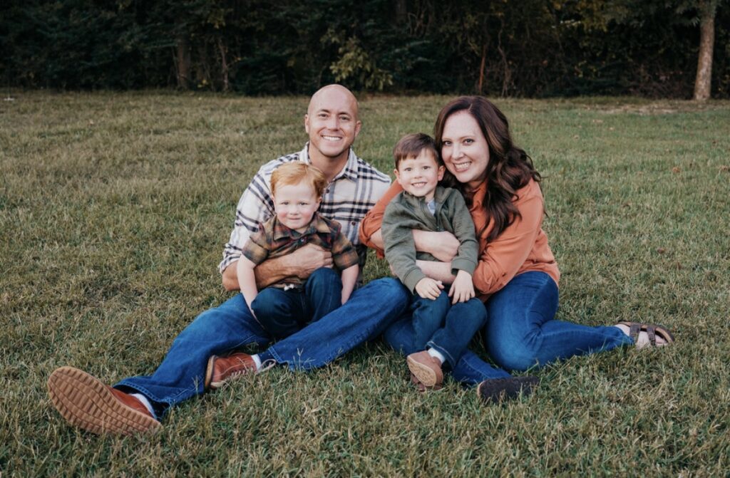 A picture of Dr. James and family